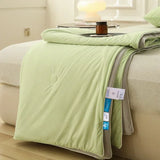 elvesmall Summer Cooling Blanket Breathable Cool Down Air Condition Quilt Lightweight Summer Comforter with Double Side Cooling Fabric