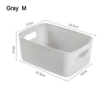 elvesmall Desktop Storage Box Sundry Storage Student Snack Plastic Cosmetic Storage Box Household Kitchen Sorting Box Makeup Box