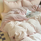 elvesmall Winter Ins Style Milk Velvet Four-Piece Bedding Set Thickened Flannel Quilt Cover Bed Sheet Three-Piece Set Coral Velvet