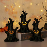 elvesmall Halloween Ghost Tree Led Glow Ghost Lights Horrific Atmosphere Home Decoration Party Supplies Gifts for Children and Adults New