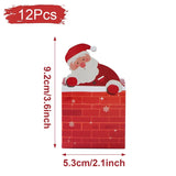 elvesmall Christmas Candy Box Gift Bags Cristmas Santa Claus Cookie Candy Packages 2023 Merry Christmas Party Decorations for Home