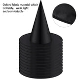 elvesmall 10pcs Halloween Witch Hat Cap Hanging Witch Hat Costume Accessory for Halloween Party Favor, Black