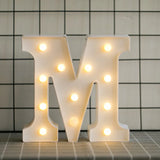 elvesmall  Creative DIY Luminous LED Letter Lights 26 English Alphabet Light for Holiday Home Wedding Birthday Christmas Party Decorations