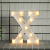 elvesmall  Creative DIY Luminous LED Letter Lights 26 English Alphabet Light for Holiday Home Wedding Birthday Christmas Party Decorations