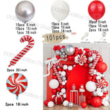 elvesmall Christmas Balloons Garland Green Red Box Candy Balloons Arch Santa Reindeer Star Foil Ballon New Year Christmas Party Decor 2025