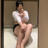 elvesmall  Plus Size Sexy Lingerie Secretary Uniform Cosplay Porno Office Erotic Porno Babydoll Sleepwear Set Party Sex Clothes Nightwear