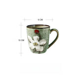 elvesmall  -  Korean Style Retro Hand-painted Creative Mug Personalized Simple Ceramic Coffee Cup Household Large Capacity Juice Drink Milk Cu