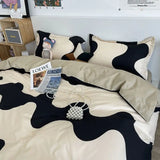 elvesmall Korean style ins pastoral green four piece bedding set, small fresh girl heart, student bed sheet, quilt set, three piece set