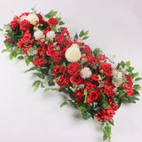 elvesmall 50/100cm DIY Wedding Flower Wall Decoration Arrangement Supplies Silk Peonies Rose Artificial Floral Row Decor Wed Arch Backdrop