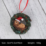 elvesmall  Christmas Decorations Snowflake Gingerbread Man Christmas Tree Pendant Christmas Reindeer Black Bear Elf Decorations Pendant