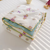 elvesmall New Super Soft Summer Quilt Queen Lightweight Breathable Air Conditioner Comforter Soya Fibre Fill Summer Blanket Single Double