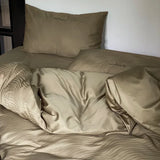elvesmall High-end Jacquard 100% Cotton Double Duvet Cover Set 220x240 Luxury Bedding Sets Cotton Tribute Satin Queen Size Bedding Set