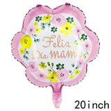elvesmall  Mother's Day Decorations Balloons I Love You Mom Happy Mother's Day Aluminum Film Balloons Mothers Gifts