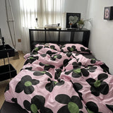 elvesmall Bed Linen Duvet Cover Stripe Boys Girls Twin Queen Size Duvet Cover Pillowcase Bedding Adult INS Style Home Textile Nordic Sling