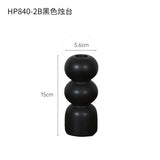 elvesmall Ceramic Candle Holder Nordic Style Taper Candlesticks Holder for Centerpieces Wedding Decorations Black White Color