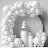 elvesmall White Gold Balloon Garland Arch Kit Happy Birthday Party Decoration Kids Wedding Birthday Balloon Latex Baloon Baby Shower