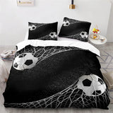 elvesmall Sports 3D Football Bedding Set And Pillow Case Double Size Household Textile Product Decoration Teenager Room Soccer Duvet Cover