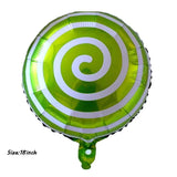elvesmall 22inch Red Green Christmas Gift Boxes Foil Balloons Lollipop Canes Ball Xmas Decoration Party Favor Christmas Decoration Air Glo