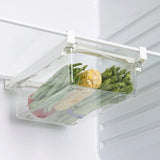 elvesmall Fridge Organizer Fruit Egg Refrigerator Storage Rack Under-shelf Refrigerator Drawer Box Fresh keeping Kitchen Organizer