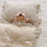 elvesmall Korean Bunny Cotton Muslin Baby Crib Bedding Set Kids Bedding Kit Duvet Cover Pillowcase Without Filler