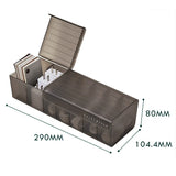 elvesmall Cable Storage Box Transparent Plastic Data Line Storage Container for Desk Stationery Multifunctional headset Data charging line