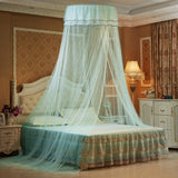 elvesmall  Round Ceiling Mosquito Net Princess Round With Butterfly Decoration Canopy Bed Curtain Netting For Bed Bedroom Dorm Room Decor