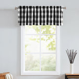 elvesmall Checkered curtains, kitchen curtains    132x38cm   1pcs     68x60cm    68x91cm   2pcs