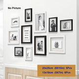 elvesmall 11Pcs Wood Picture Frames For Wall Hanging Photo Frame Wooden Frame For Home Wedding Party Decorations Family Photo Frame Wall