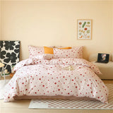 elvesmall 100% Cotton Duvet Cover Christmas Tree Print Quilt Cover Soft Bedding 160x210 Comforter Cover housse de couette (No Pillowcase)