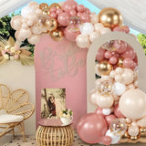 elvesmall Tender Orange Vintage Metal Gold Balloon Garland Arch Kit Engagement Wedding Decoration Baptism Baby Shower Birthday Party