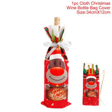 elvesmall Christmas Wine Bottle Cover Merry Christmas Decorations For Home  Cristmas Ornament Xmas Navidad Gifts New Year