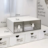 elvesmall Kawaii Ins Organizer Desktop Drawer Free Combination Storage Box Plastic Hairpin Makeup Cosmetics Desk Storage Organizer Rack