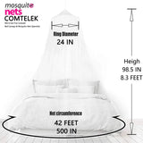 elvesmall Mosquito Net for Bed,Dream Bedspread with 100 Led Lights,Large Hanging Canopy Bed Curtain Dome Netting for home room decor