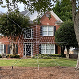 elvesmall Halloween Spider Web Giant Spider Web Decoration Black White Giant Stretchy Cobweb Party Bar Haunted House Home Decoration