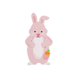 elvesmall  10/20/30pcs Easter Bunny Paper Lollipop Bag Cards Cartoon Rabbit Candy Packing Bags Happy Easter Birthday Party Decor Kids Gift