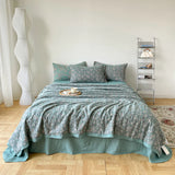 elvesmall  Stitch Bed duvets Cotton gauze Bed linen Comforter bedding set Jacquard summer Blanket Double bed quilt bedspreads and coverlets