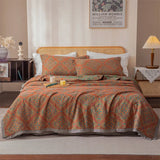 elvesmall  Stitch Bed duvets Cotton gauze Bed linen Comforter bedding set Jacquard summer Blanket Double bed quilt bedspreads and coverlets
