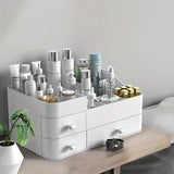 elvesmall Desktop Finishing Storage Box Cosmetic Storage Box Office Supplies Tool Storage Drawer Bathroom Storage Rack Desktop Finishing