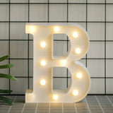 elvesmall  Creative DIY Luminous LED Letter Lights 26 English Alphabet Light for Holiday Home Wedding Birthday Christmas Party Decorations
