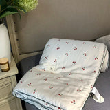 elvesmall  High End Cherry Lyocell Fiber Summer Cooling Blanket Silky Skin Friendly Breathable Quilts Summer Comforter for Child Adults