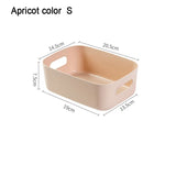 elvesmall Desktop Storage Box Sundry Storage Student Snack Plastic Cosmetic Storage Box Household Kitchen Sorting Box Makeup Box