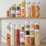 elvesmall Sealed Food Storage Plastic Containers Kitchen Food Keeper Boxs Tea Coffee Bean Rice Container Waterproof and Damp-proof