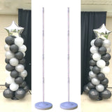 elvesmall 1PC 130cm Clear Balloon Column Stand Arch Balloons Holder for Graduation Decoration Wedding Birthday Baby Shower Party Supplies