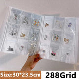 elvesmall Jewelry Storage Albums Desktop Drawer Organizer BoxesTransparent Necklace Bracelet Ring Book Holder Jewelry Anti-oxidation Bag