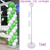 elvesmall 1/2 set Latex Balloon Holder Balloons Stand Column Metallic Balloons Baby Shower Kids Birthday Party Wedding Decoration Supplies