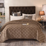 elvesmall  Thick velvet winter Bedspread on the bed plaid blanket bed cover Mattress topper quilt bed linen Bedspreads for double bed sheet
