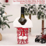 elvesmall Christmas Wine Bottle Cover Merry Christmas Decorations For Home  Cristmas Ornament Xmas Navidad Gifts New Year