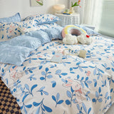elvesmall Bedding Set for Girl Boy Bedroom KIDS Modern Comforter Duvet Cover Flat Sheet Pillowcase  Home Textile Soft Bed Linen