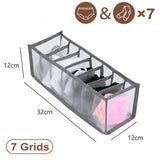 elvesmall Socks Underwear Organizer Storage Box Cabinet Drawer Organizer Socks Bra Underwear Organizer Wardrobe Clothes Storage Organizer