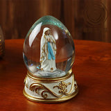 elvesmall Lutheran Crystal Ball Ornaments Religious Desk Room Decoration Gifts Resin Crafts Home Decoration Accessories Feng Shui Lucky